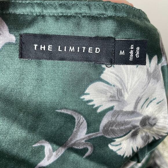 The Limited Y2K Fairycore Camisole Top Green Gray Silk Cotton‎ Size M - Picture 4 of 7